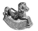 MB00000-12: Silver Plate Rocking Horse Money Box